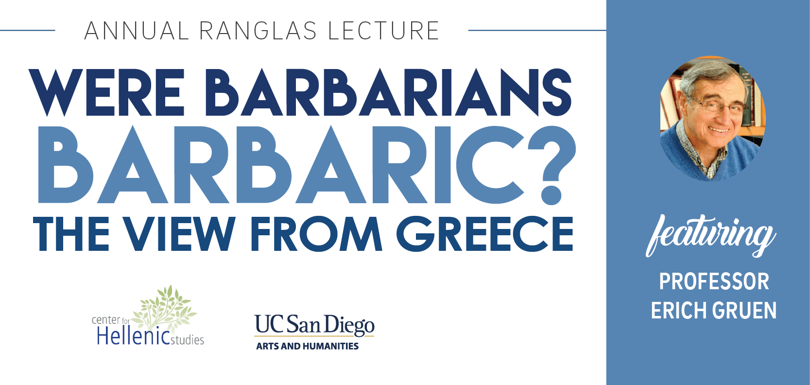 Center for Hellenic Studies Lecture: Were Barbarians Barbaric? The View from Greece