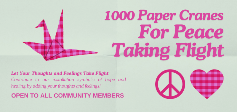 1,000 Paper Cranes For Peace Taking Flight