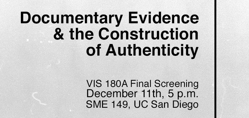 Documentary Evidence & the Construction of Authenticity