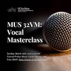 MUS 32VM Vocal Masterclass: Dido & Aeneas by Henry Purcel - Recital