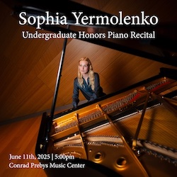 Sophia Yermolenko, piano - Undergraduate Honors Recital