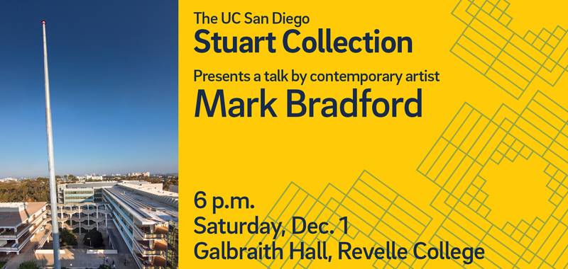 Stuart Collection Artist Mark Bradford to Speak on New Sculpture