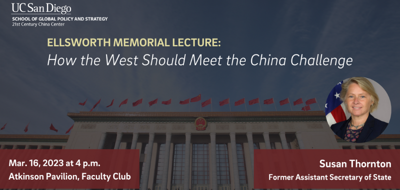 Ellsworth Memorial Lecture: How the West Should Meet the China Challenge