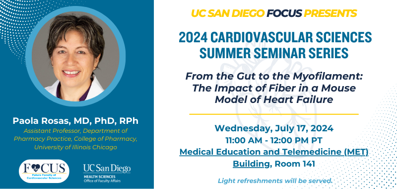 2024 Cardiovascular Sciences Seminar: Paola Rosas, MD, PhD, RPh