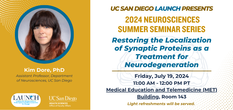 2024 Neurosciences Seminar: Kim Dore, PhD