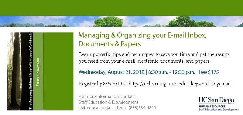 Managing & Organizing your Email Inbox, Documents, and Paper