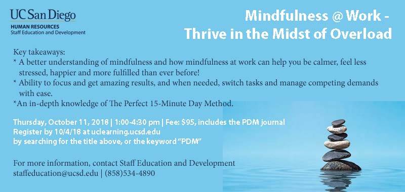 Mindfulness @ Work-Thrive in the Midst of the Overload