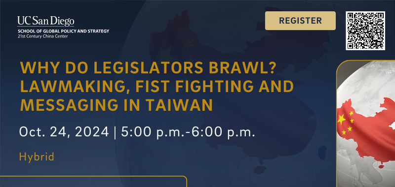 Why Do Legislators Brawl? Lawmaking, Fist Fighting and Messaging in Taiwan