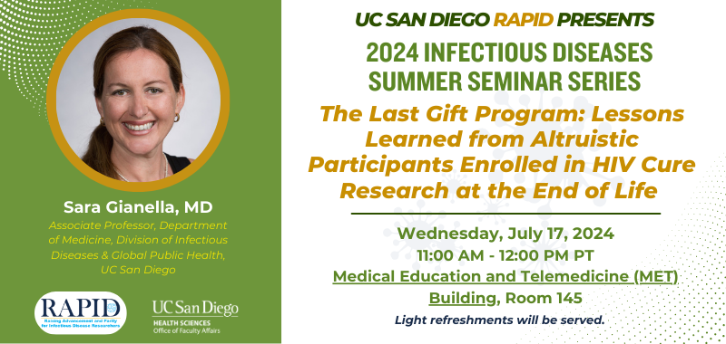 2024 Infectious Diseases Seminar: Sara Gianella, MD
