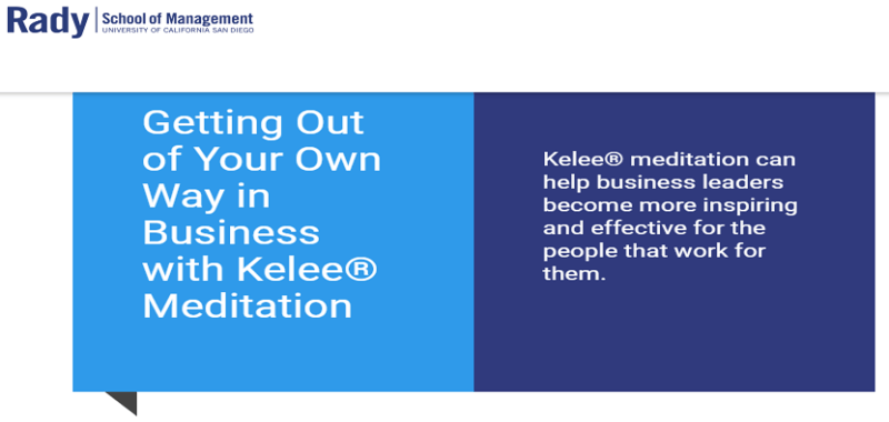 Getting Out of Your Own Way in Business with Kelee® Meditation