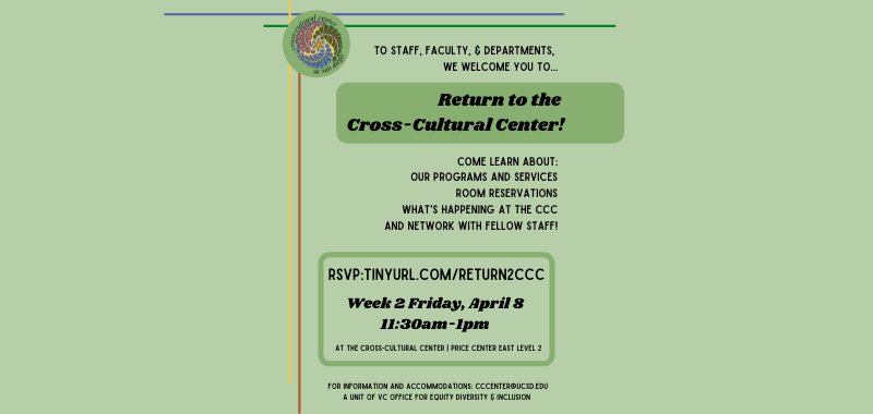 Return to the Cross-Cultural Center