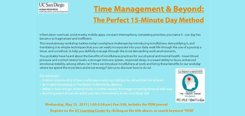 Time Management & Beyond: The Perfect 15-Minute Day Method
