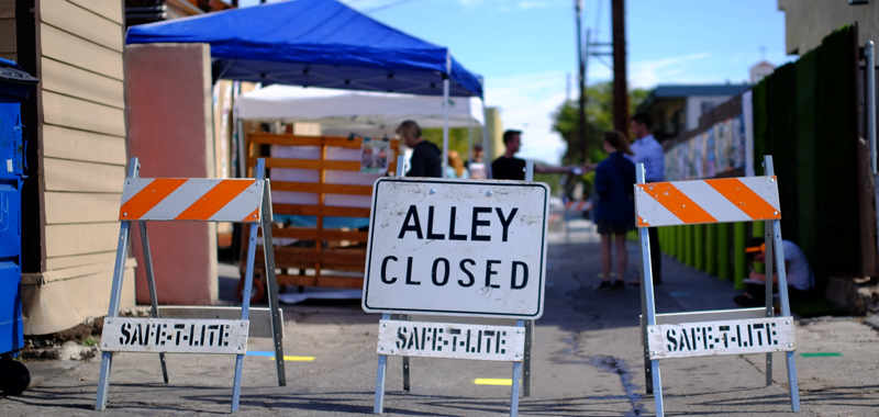 AlleysInAction! Community Pop-up in Normal Heights Alley