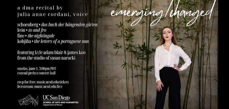 emerged/changed: Julia Anne Cordani, voice - DMA Recital