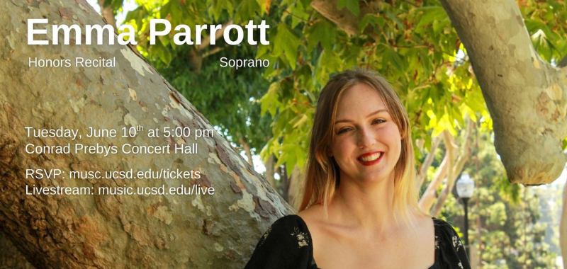 Emma Parrott, voice - Undergraduate Honors Recital