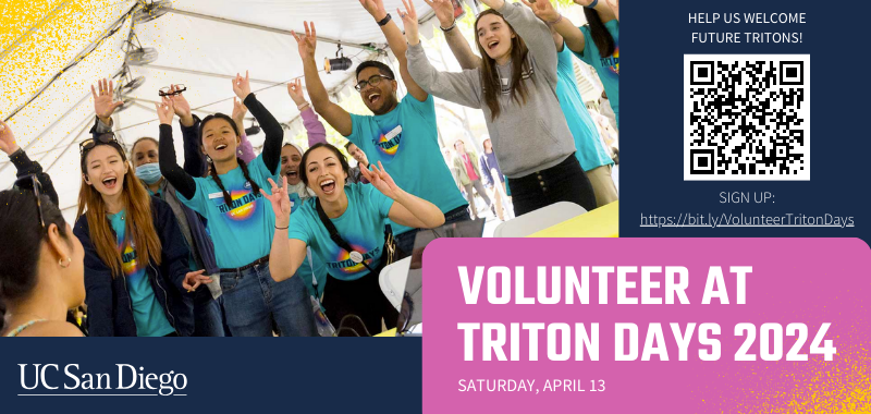 VOLUNTEER AT TRITON DAYS 2024