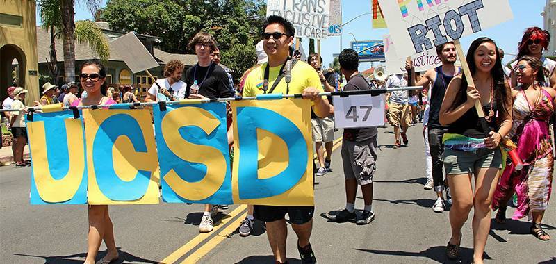 March with UC San Diego at the SD Pride Parade