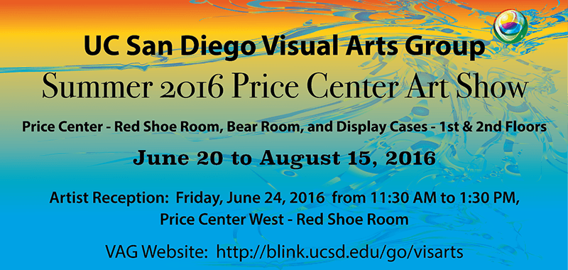 UC San Diego Visual Arts Group Summer Art Show Artist Reception